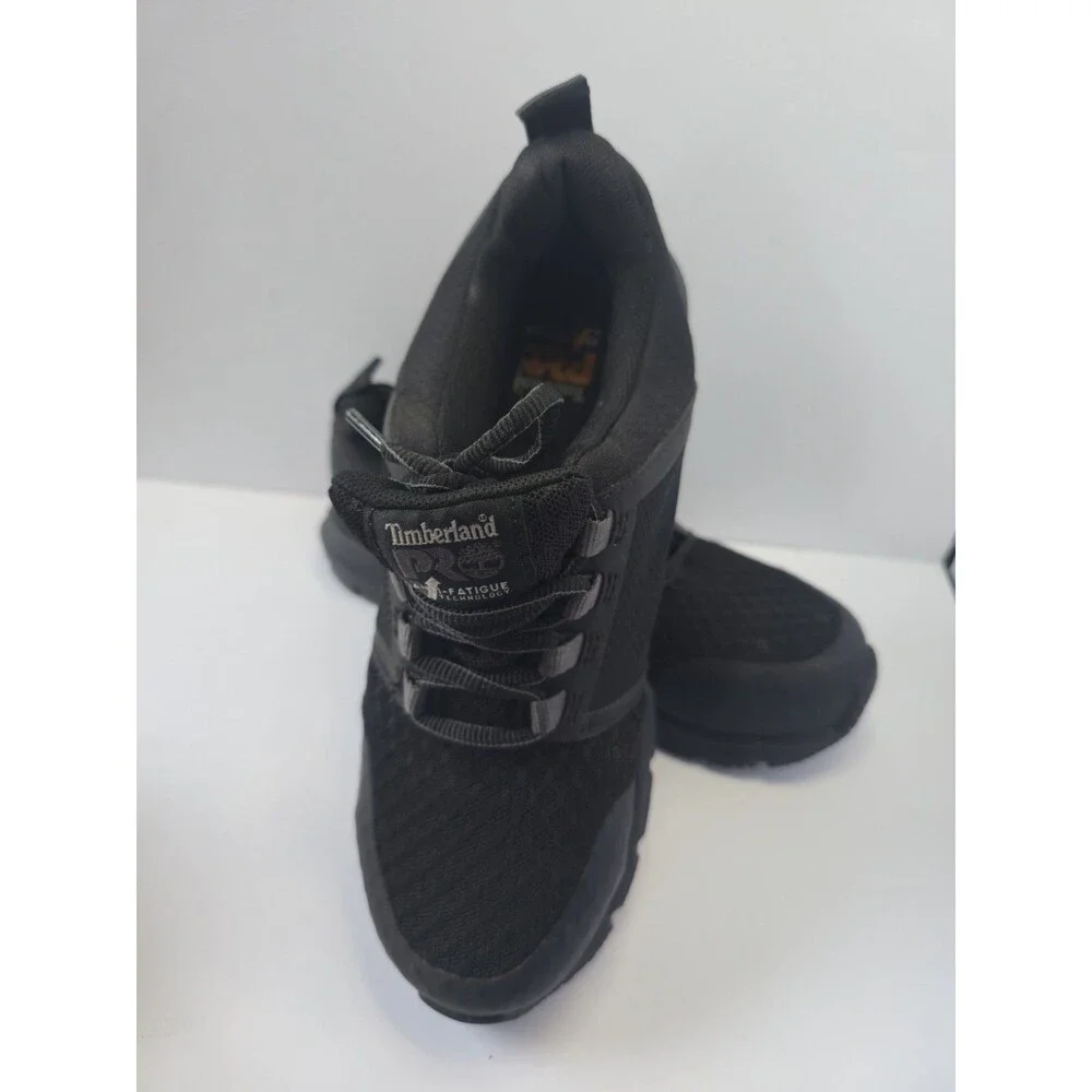 Timberland PRO unisex Sz 8M Black Steel Toe Work Shoes Anti-Fatigue SR Sneakers